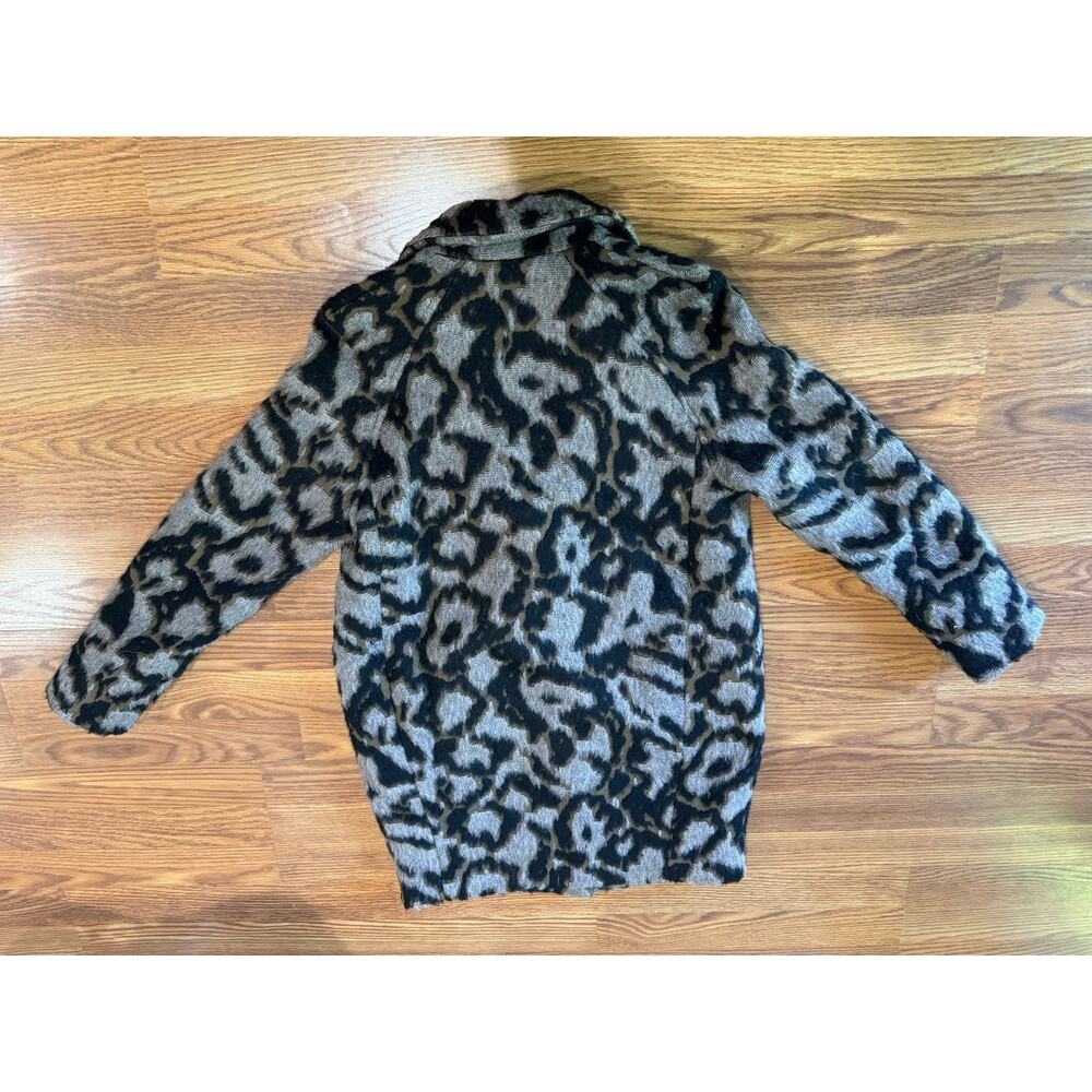 Veronica Beard Camille Leopard Print Cocoon Jacket Brown Chic Size 6 - Picture 13 of 14